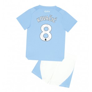 Lacne Dětský Futbalové dres Manchester City Mateo Kovacic #8 2023-24 Krátky Rukáv - Domáci (+ trenírky)